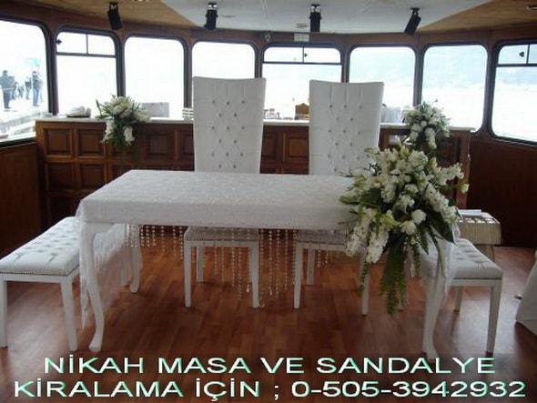 gelin damat masası kiralama