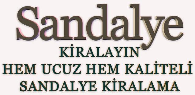 kiralık sandalye